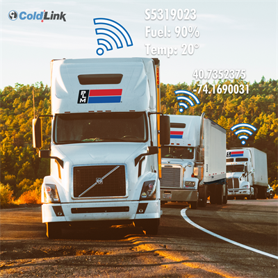 PLM Fleet ColdLink refrigerated trailer telematics.