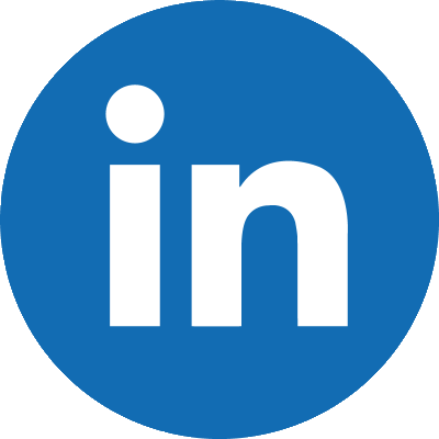 LinkedIn icon round no edge